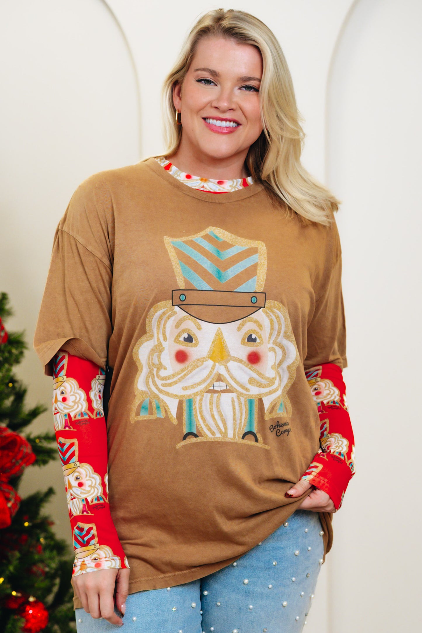 Bob Nutcracker Graphic Tee - Toast