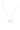 Crystal Glow Square Necklace - Liquid Metallic Pearl White Snow