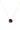 Crystal Glow Square Necklace - Gold Ruby Kiss