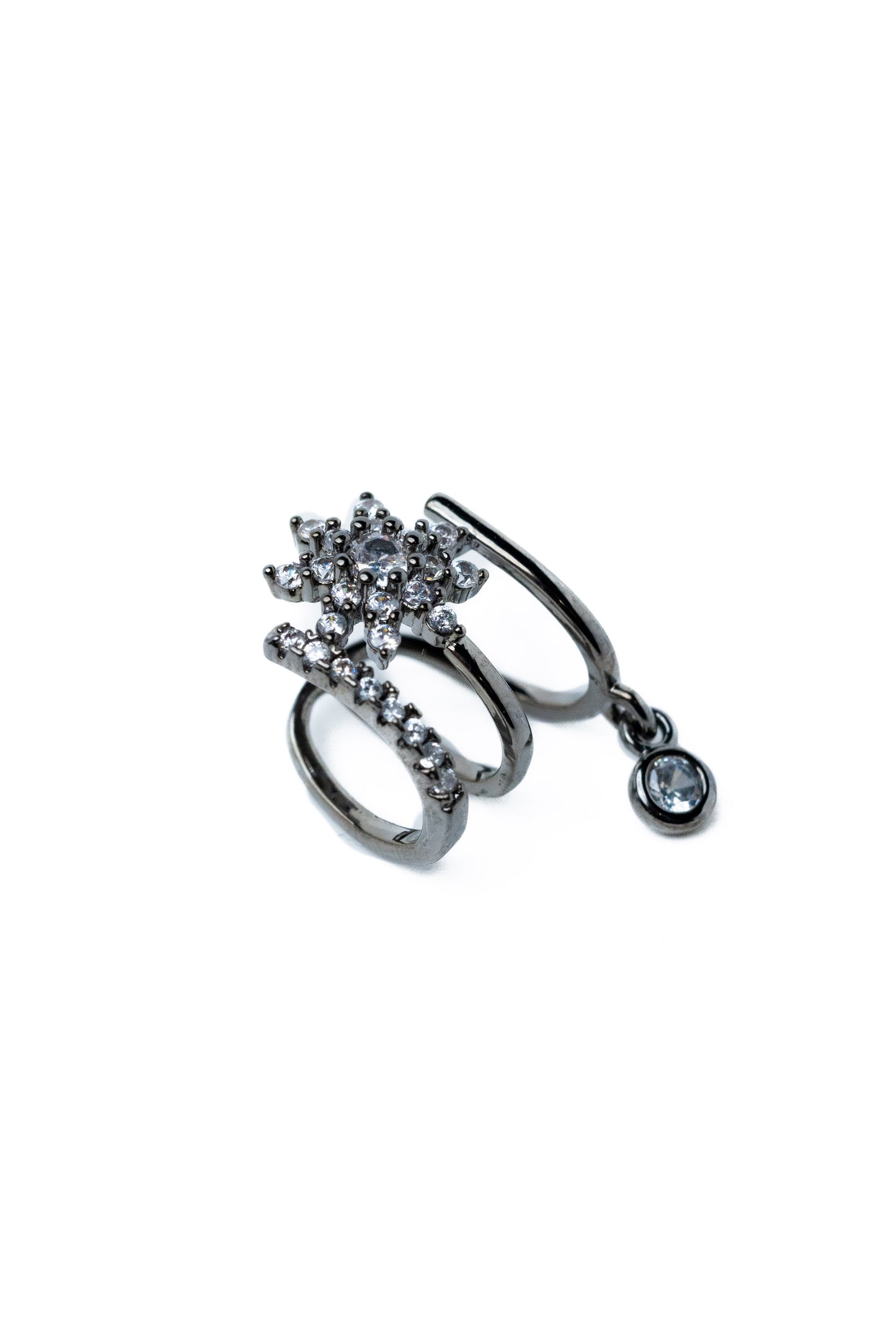 Queenie Ear Cuff - Gunmetal