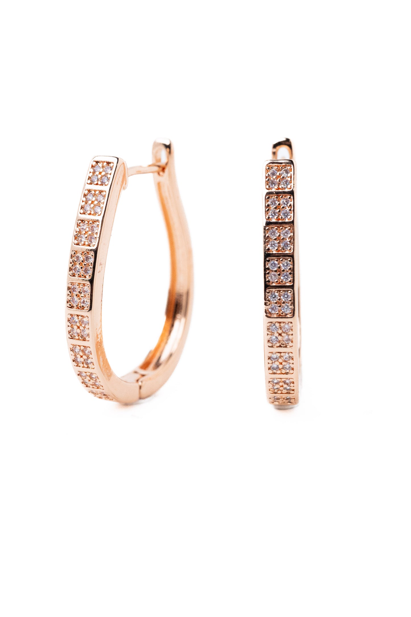 Marbella Earrings - Metallic Light Rose Gold