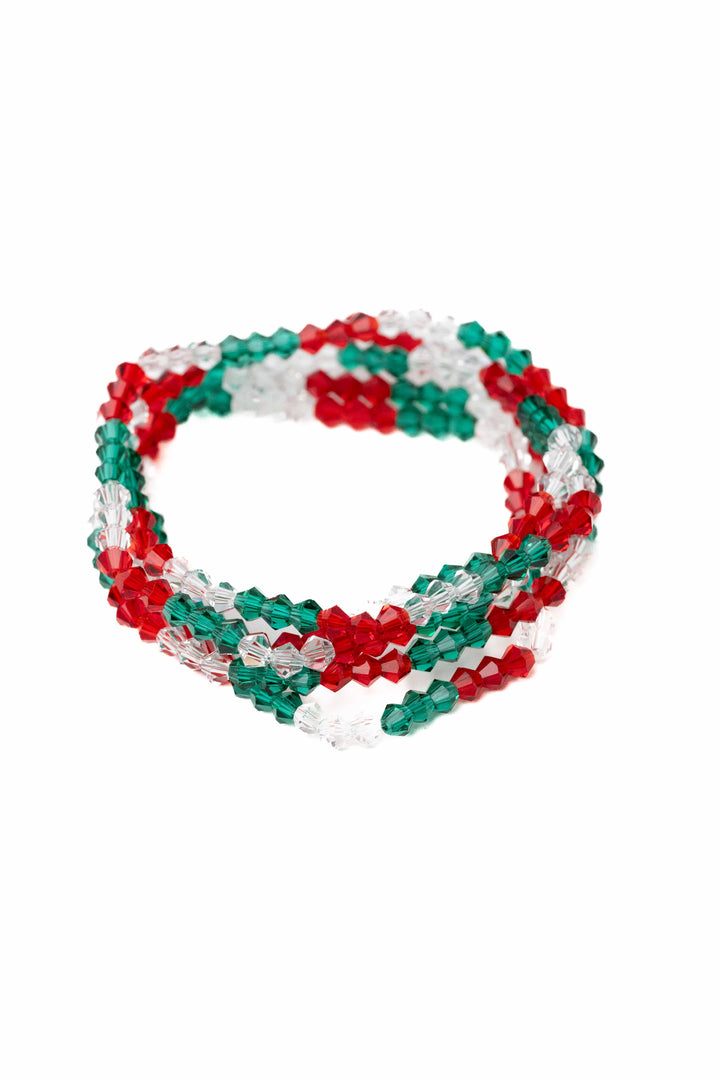 Candy Cane Twist Bracelet Set - Let's Be Merry