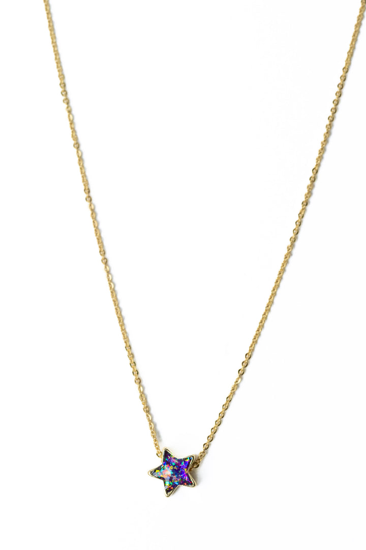 Little Star Necklace - Gold Mystic