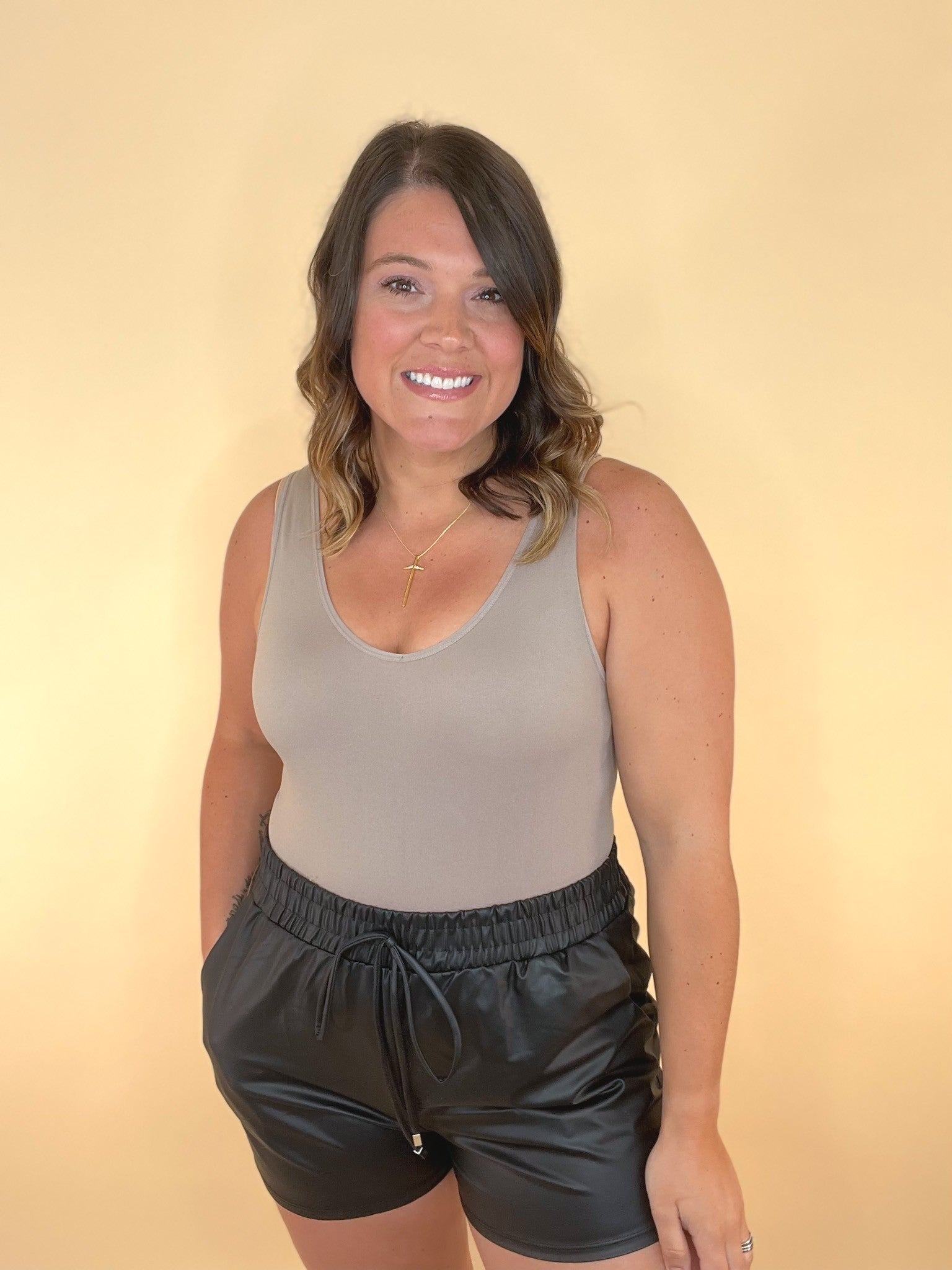 Pleasure In The Leather Shorts