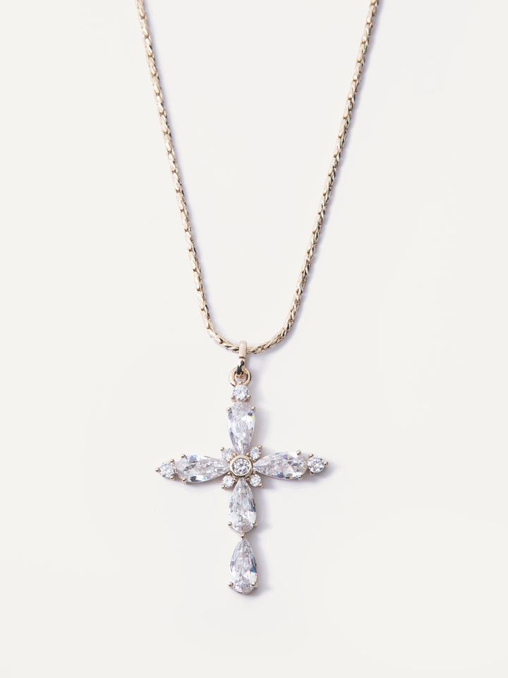 Donatella Necklace - Metallic Linen