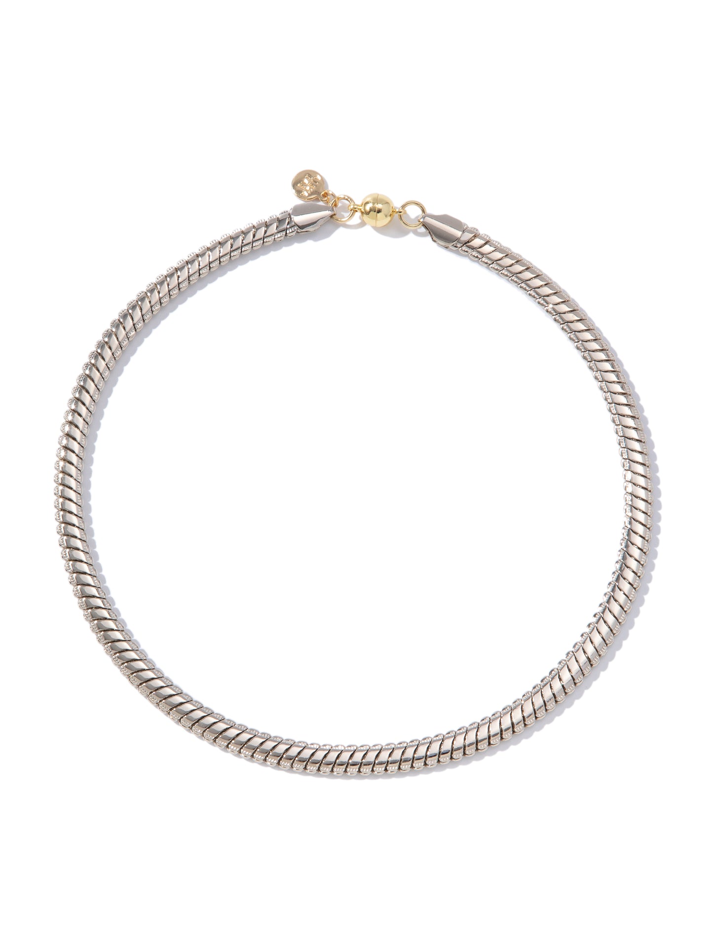 Eva Necklace - Metallic Linen