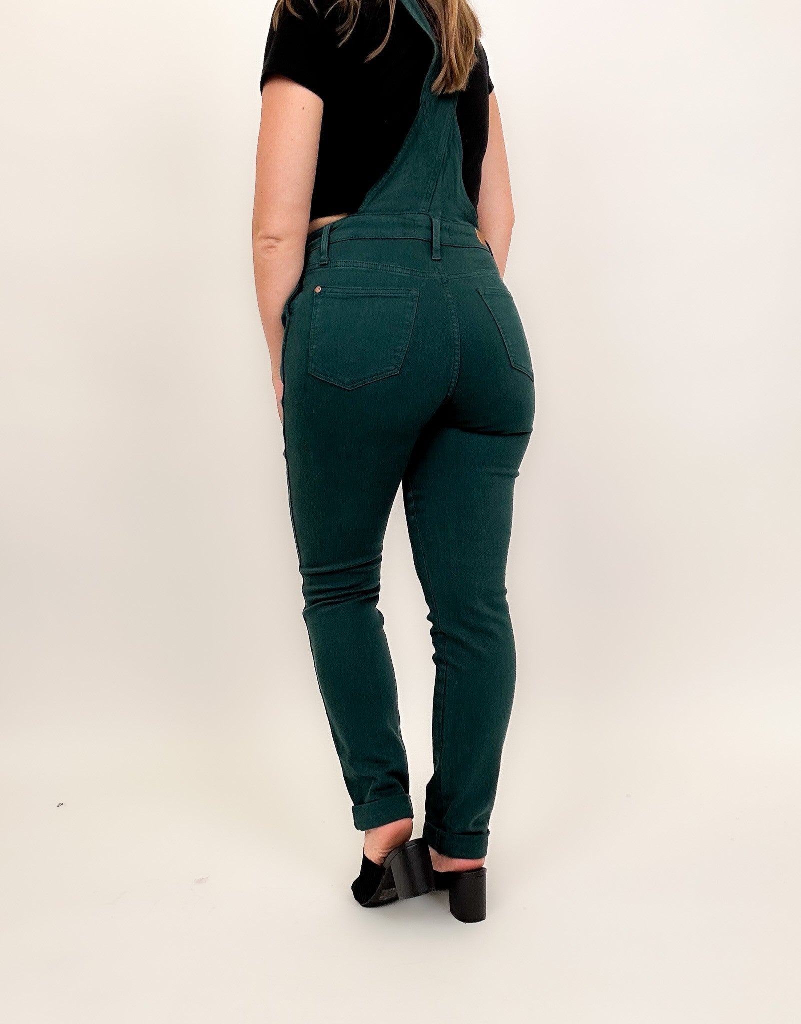 Judy Blue Work It Overalls - Teal