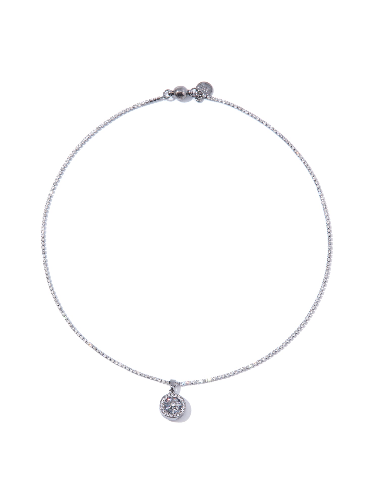 Follow North Necklace - Gunmetal