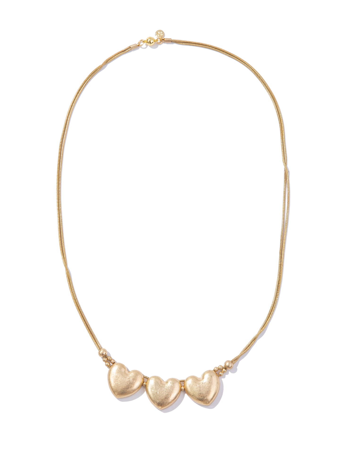 Forever Love Multi Heart Necklace - Gold