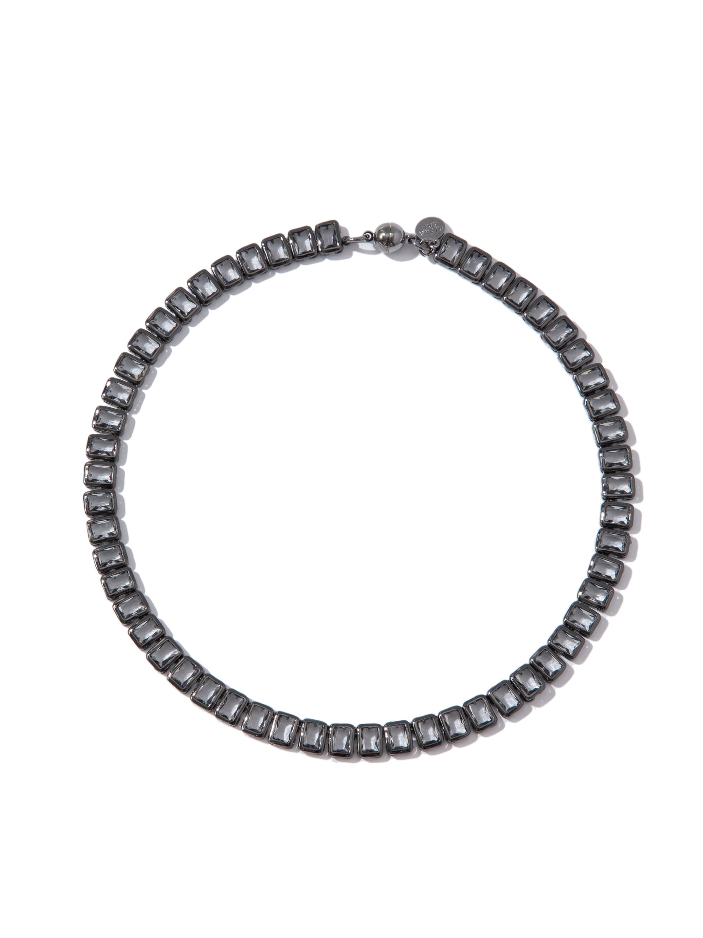 Geneva Necklace - Gunmetal Dark Smokey