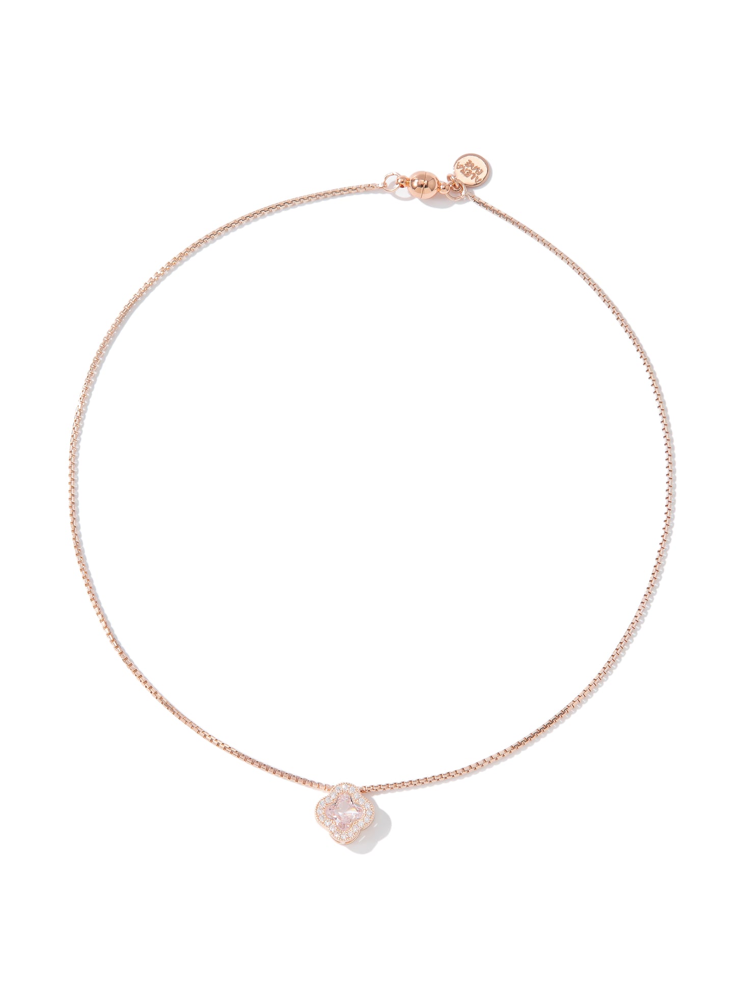 Gia Necklace - Metallic Light Rose Gold