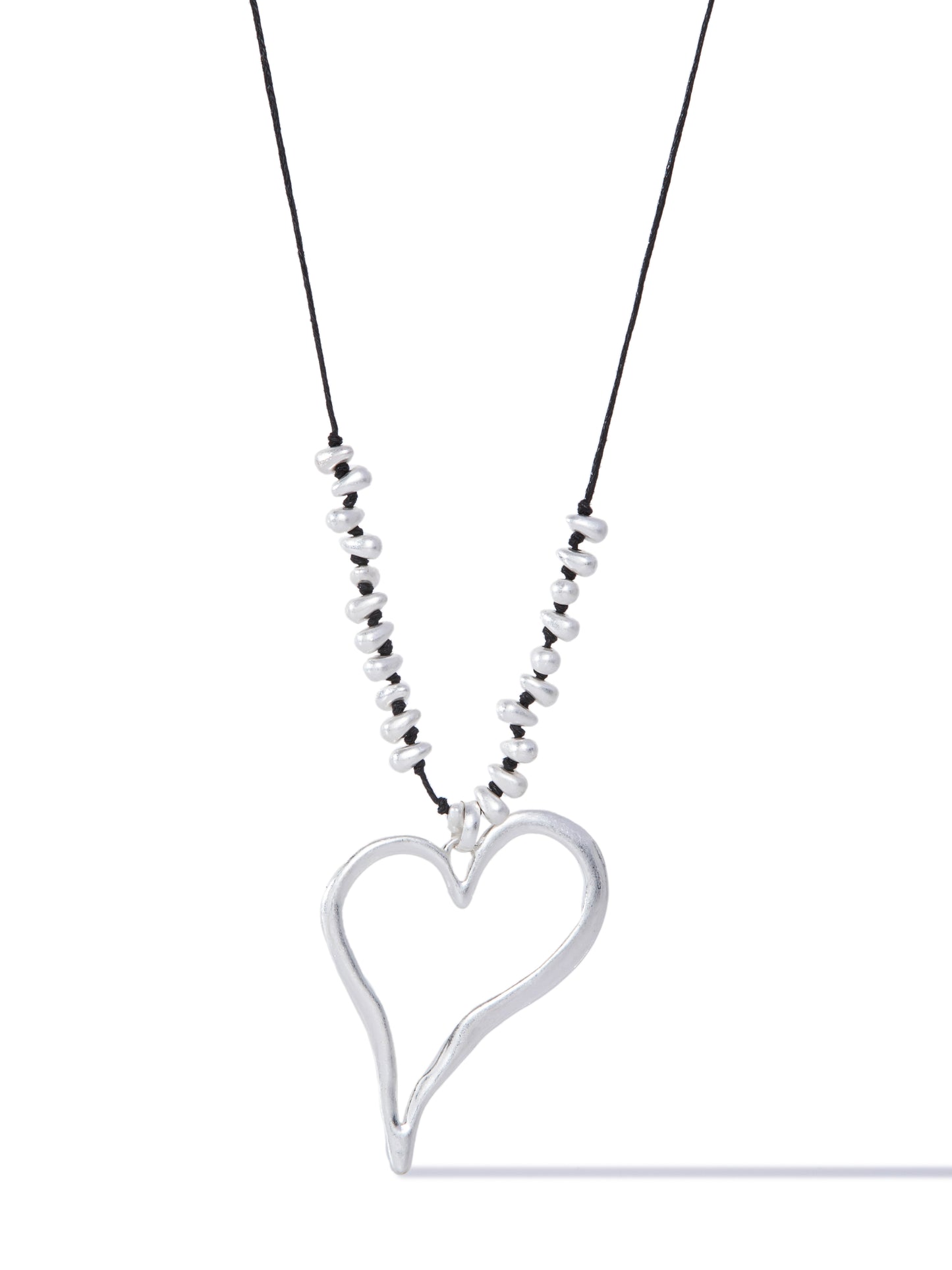 Gypsy Muse Necklace - Black Pearl White
