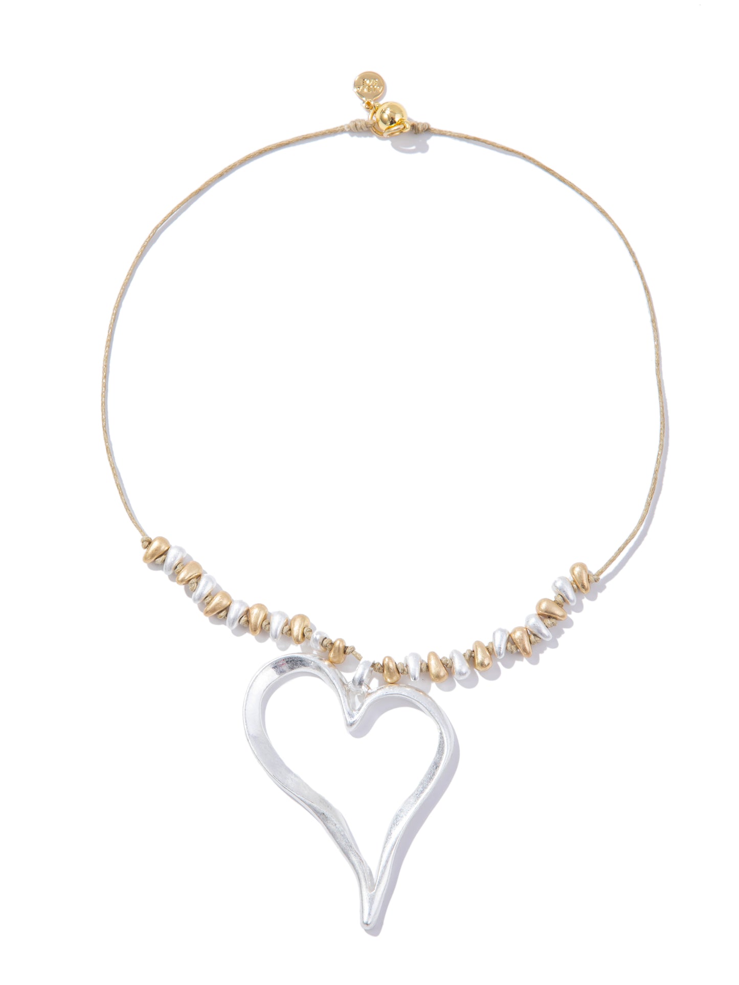 Gypsy Muse Necklace - Sand Gold Pearl White
