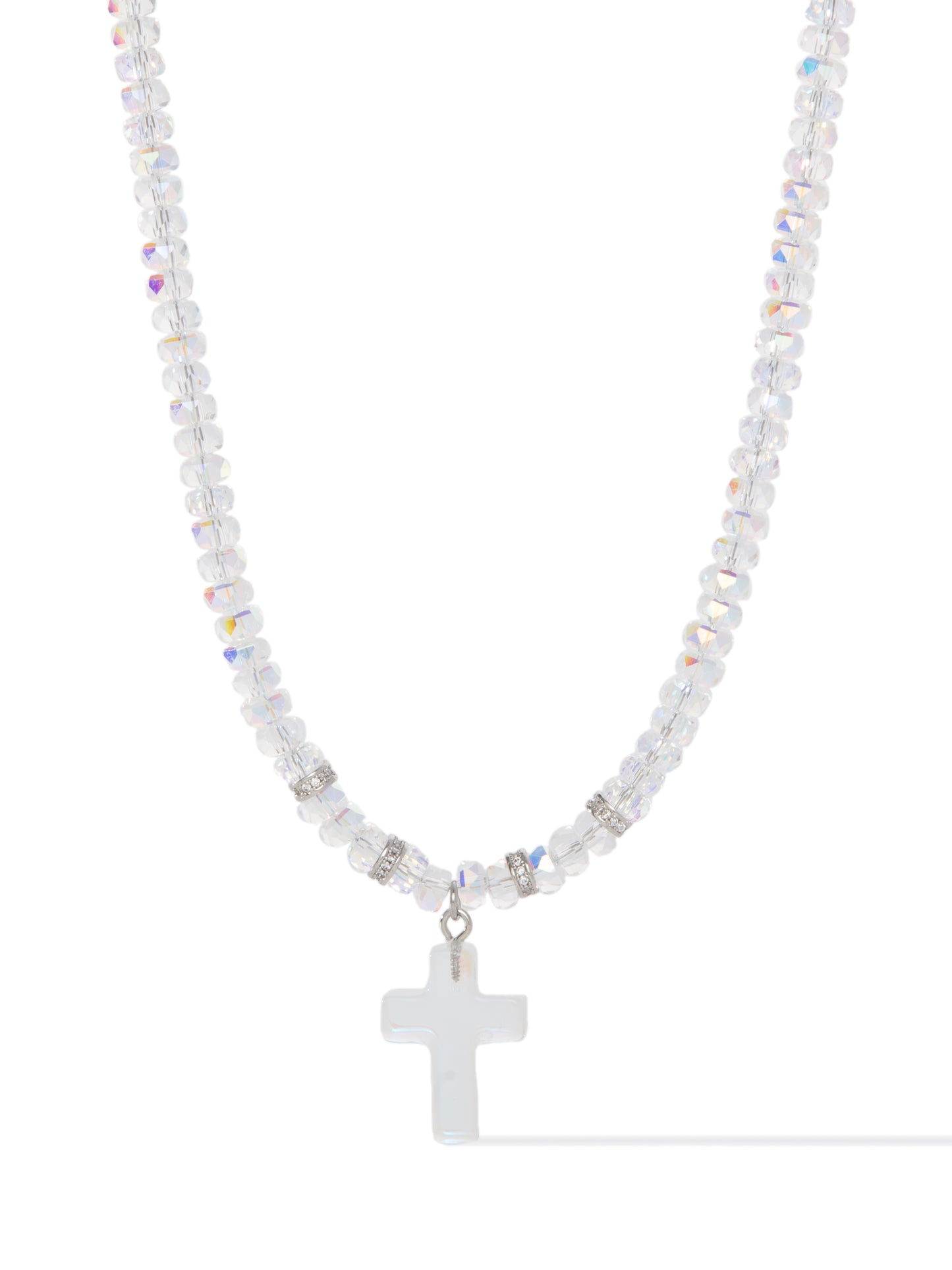 Halo Of Light Necklace - Silver Clear AB