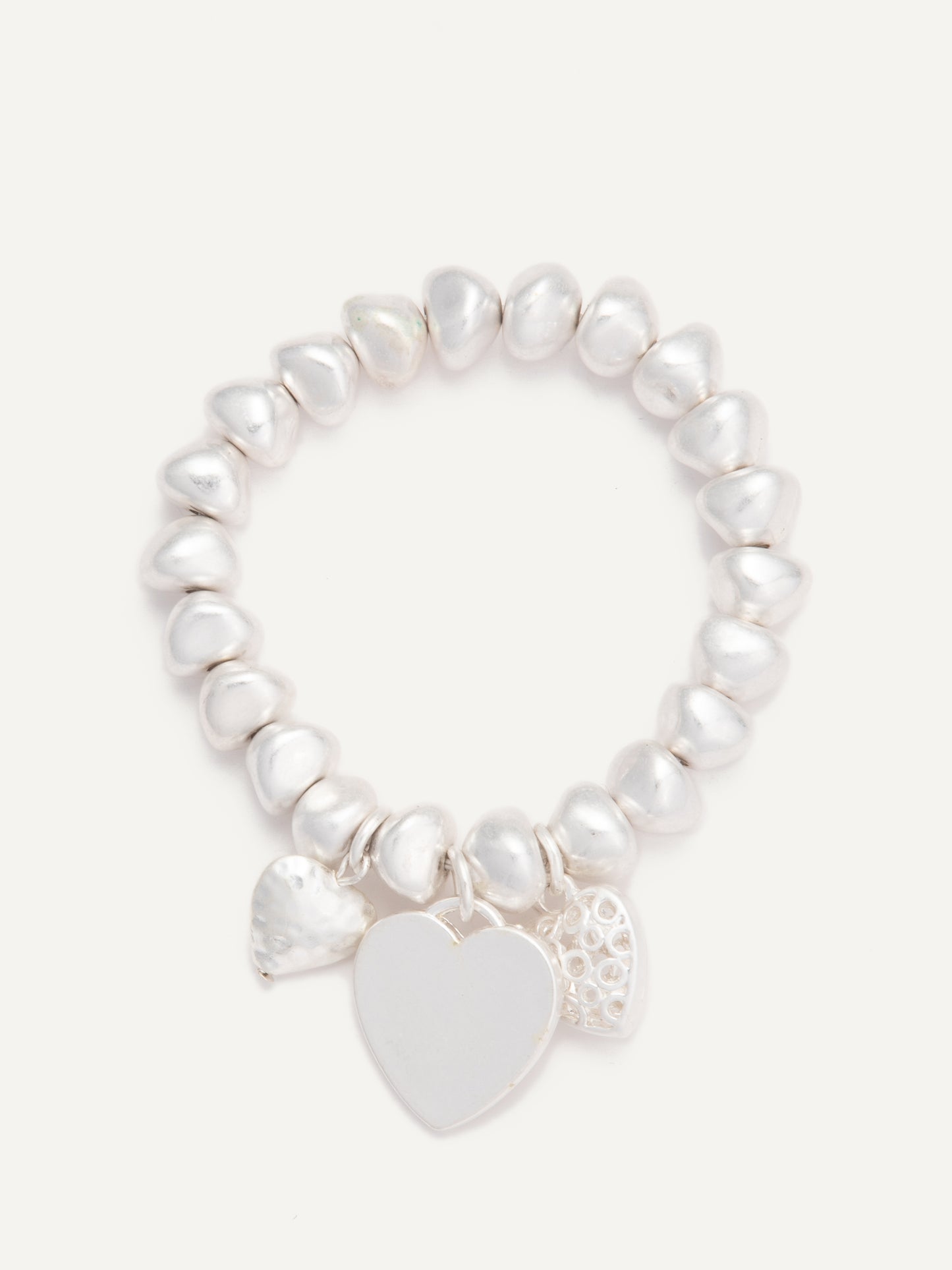 Heart Strings Bracelet - Pearl White