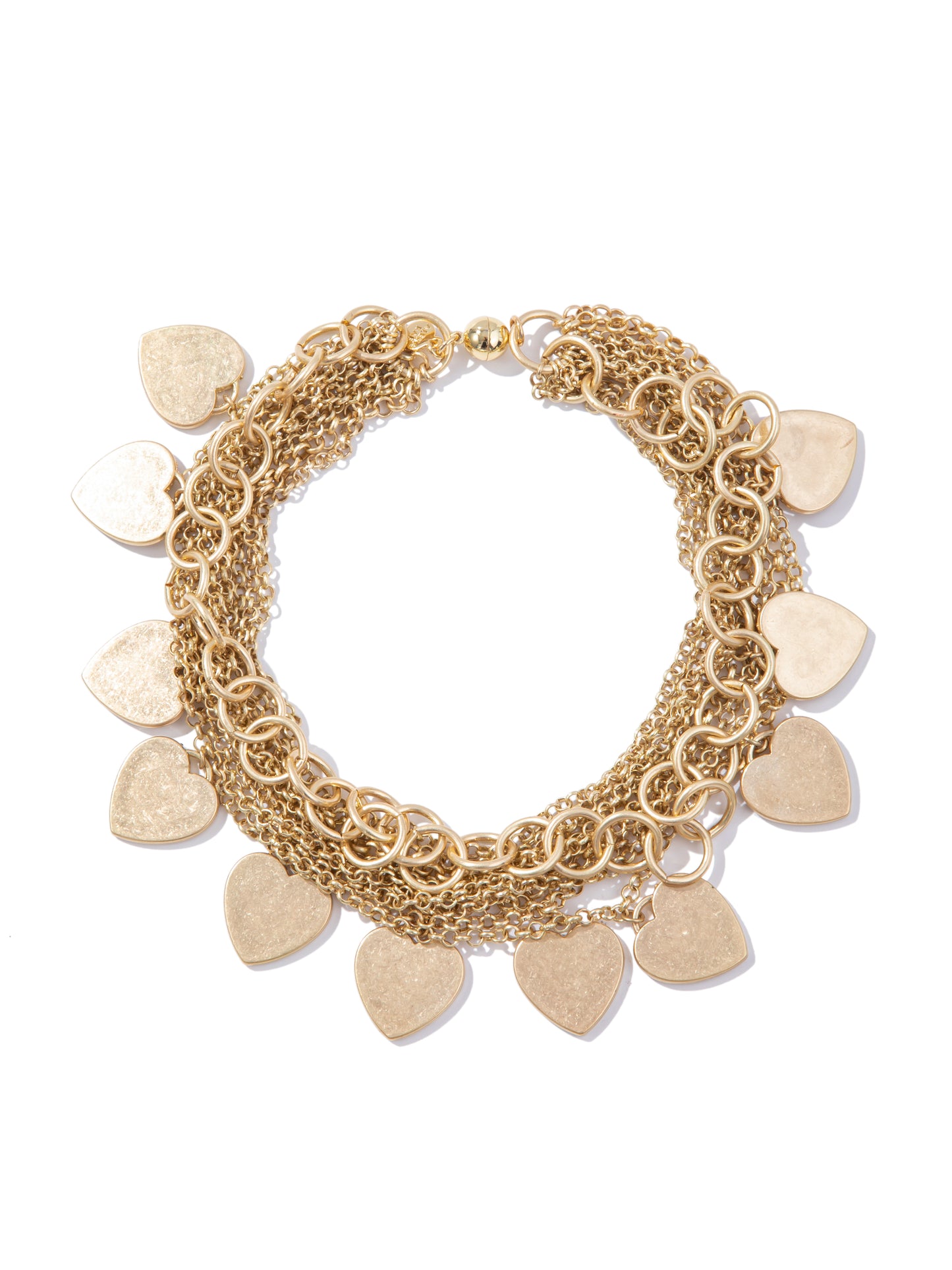 Heart Strings Necklace - Gold