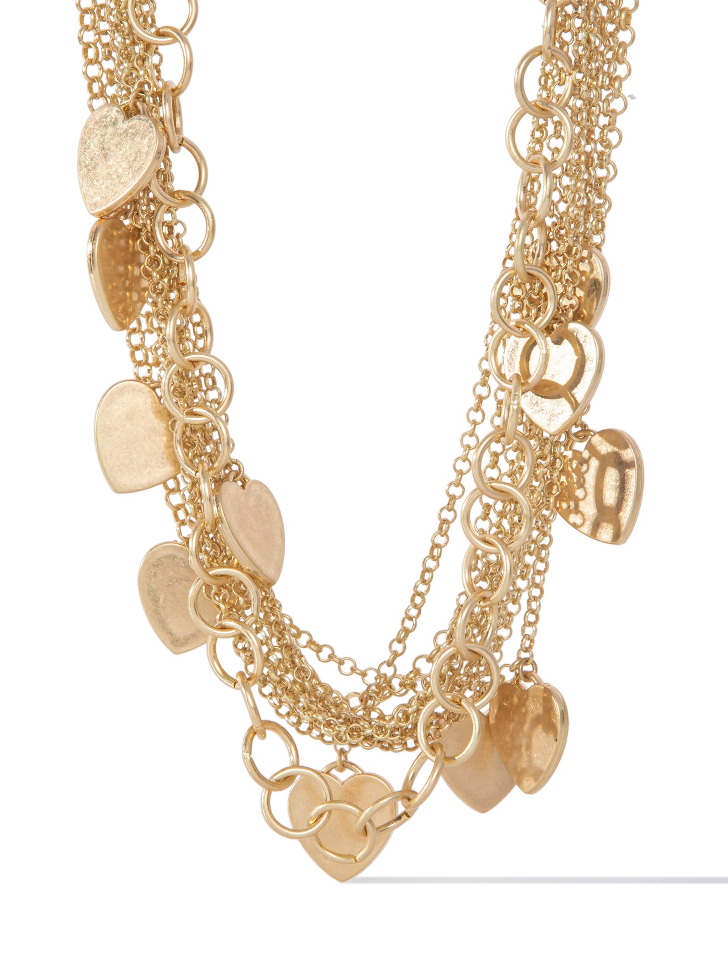 Heart Strings Necklace - Gold