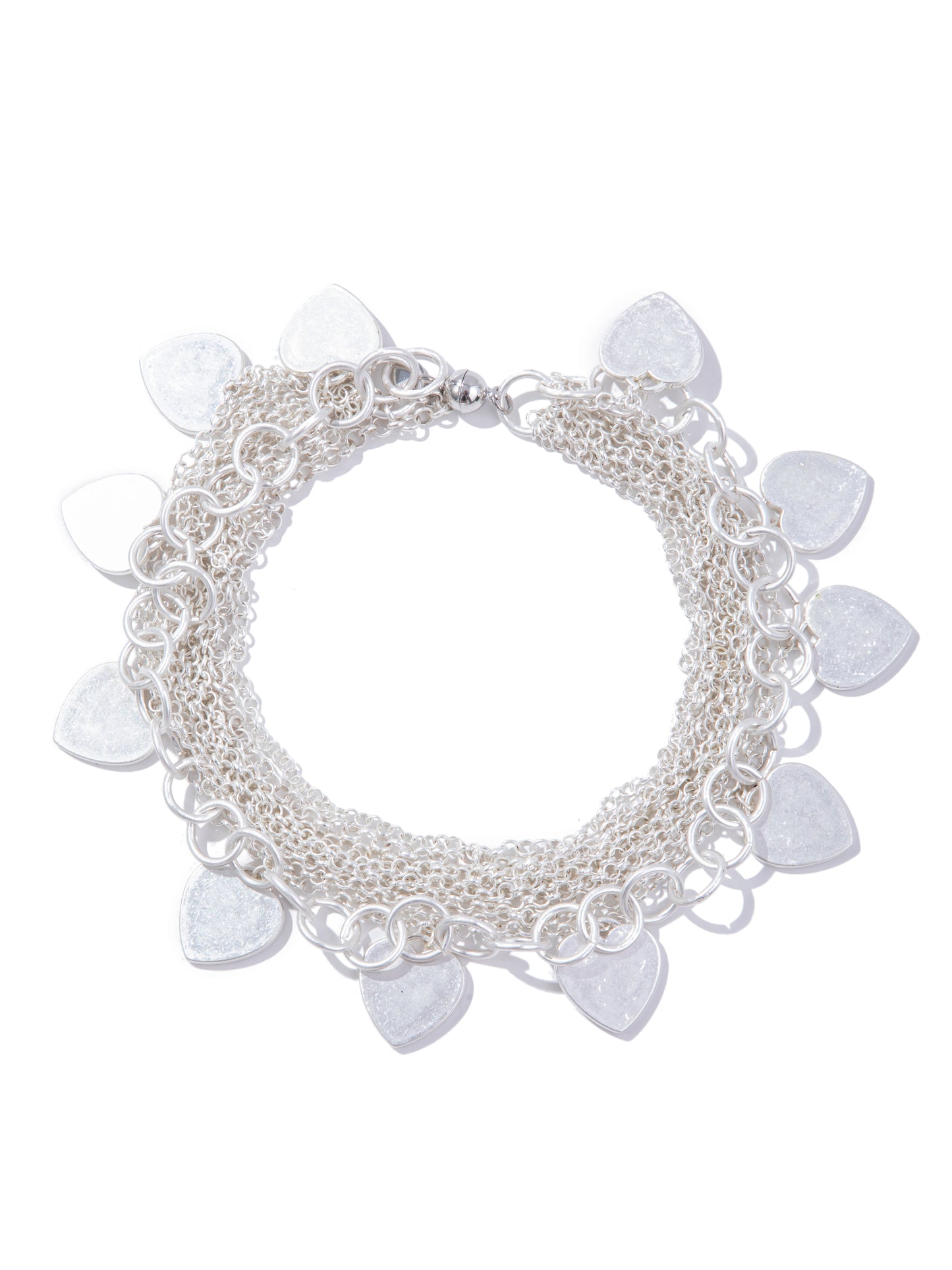 Heart Strings Necklace - Pearl White