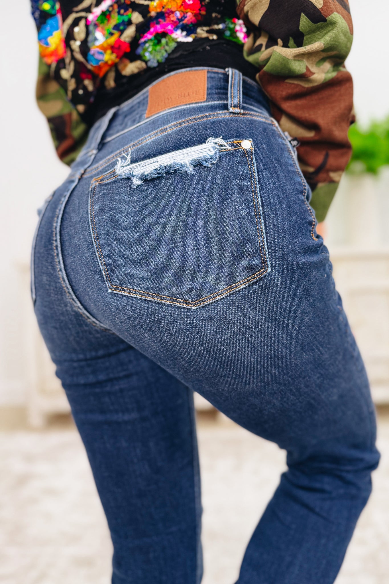 Slay Girl By Judy Blue - Vintage Frayed Hem Bootcut Jeans