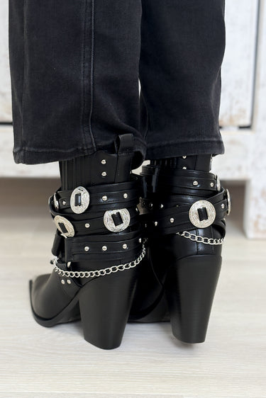Riggins Western Harness Bootie - Black