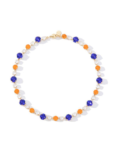 Lucy In The Sky Necklace - Royal Blue Orange