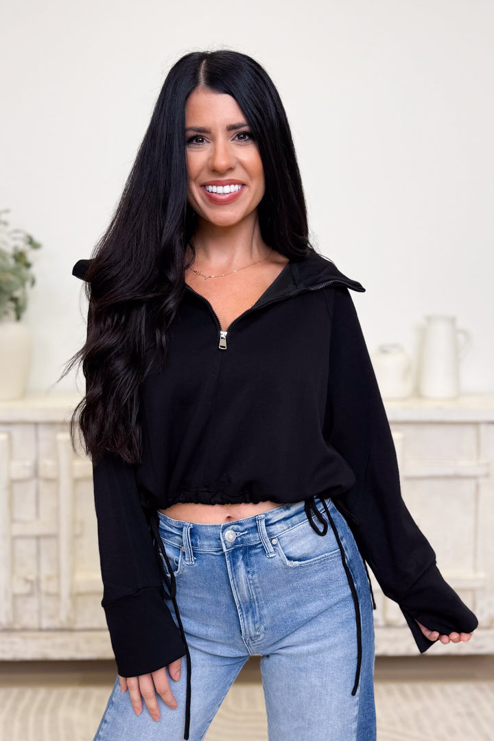 In Need Of You Quarter Zip Top - 3 Colors!