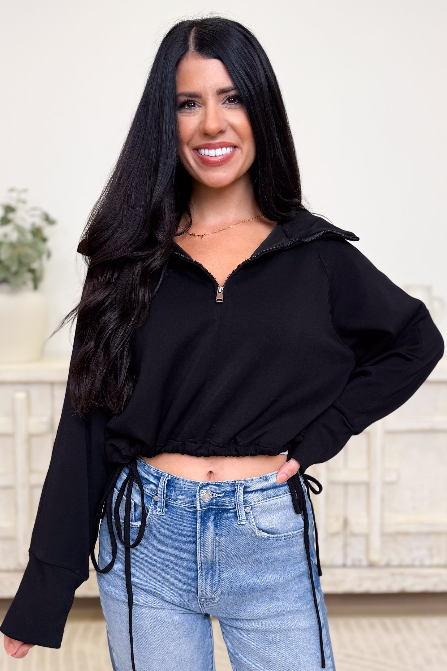 In Need Of You Quarter Zip Top - 3 Colors!