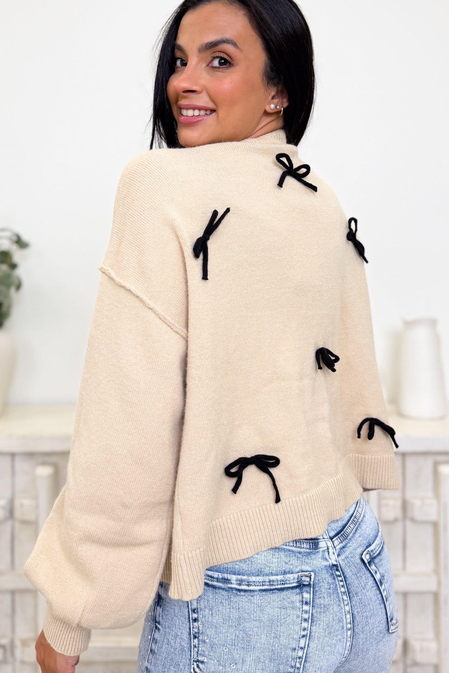 Gifted Treasures Bow Cardigan