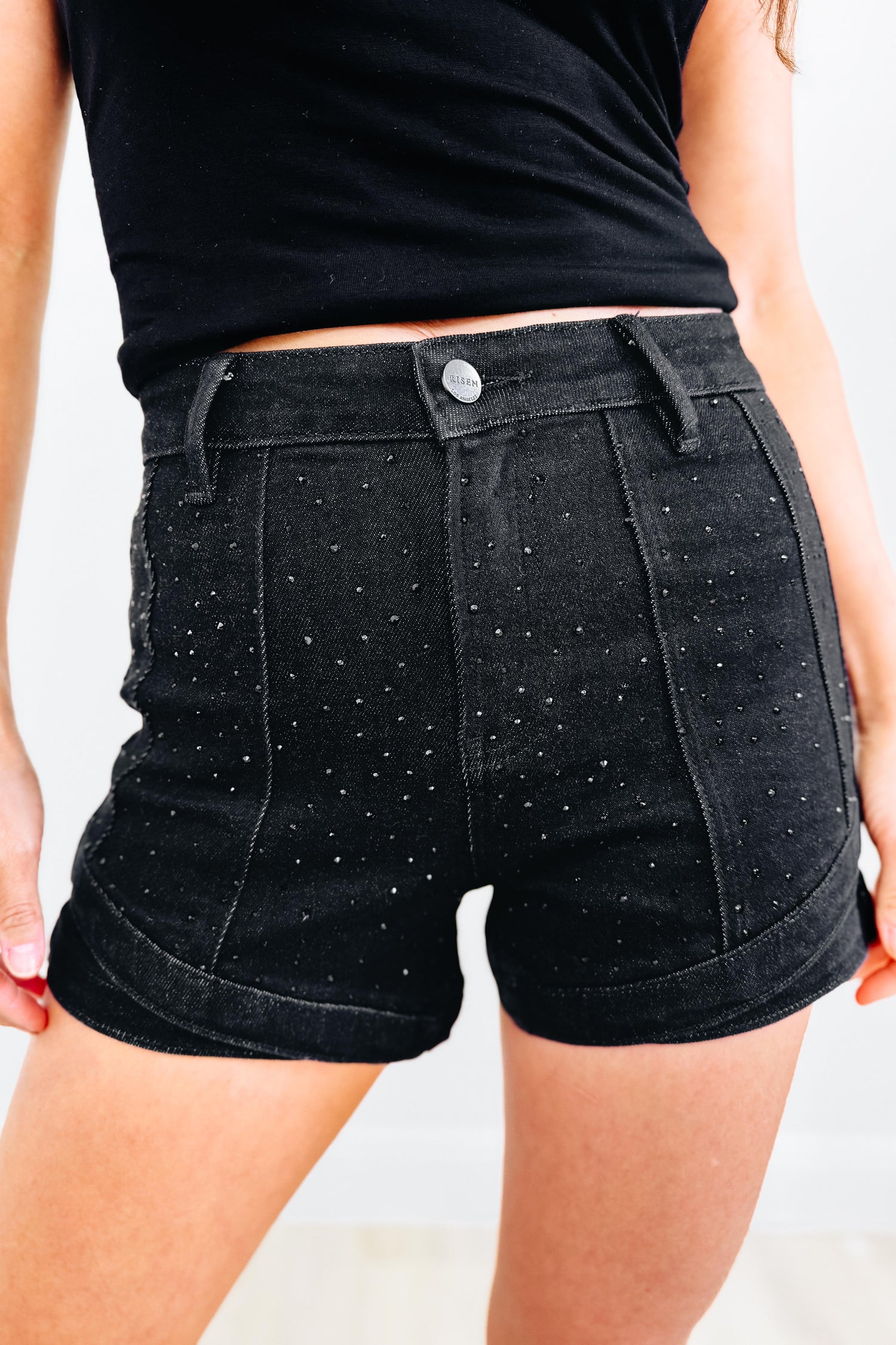 Talk Of The Town By Denim BAR - Denim Shorts - Black