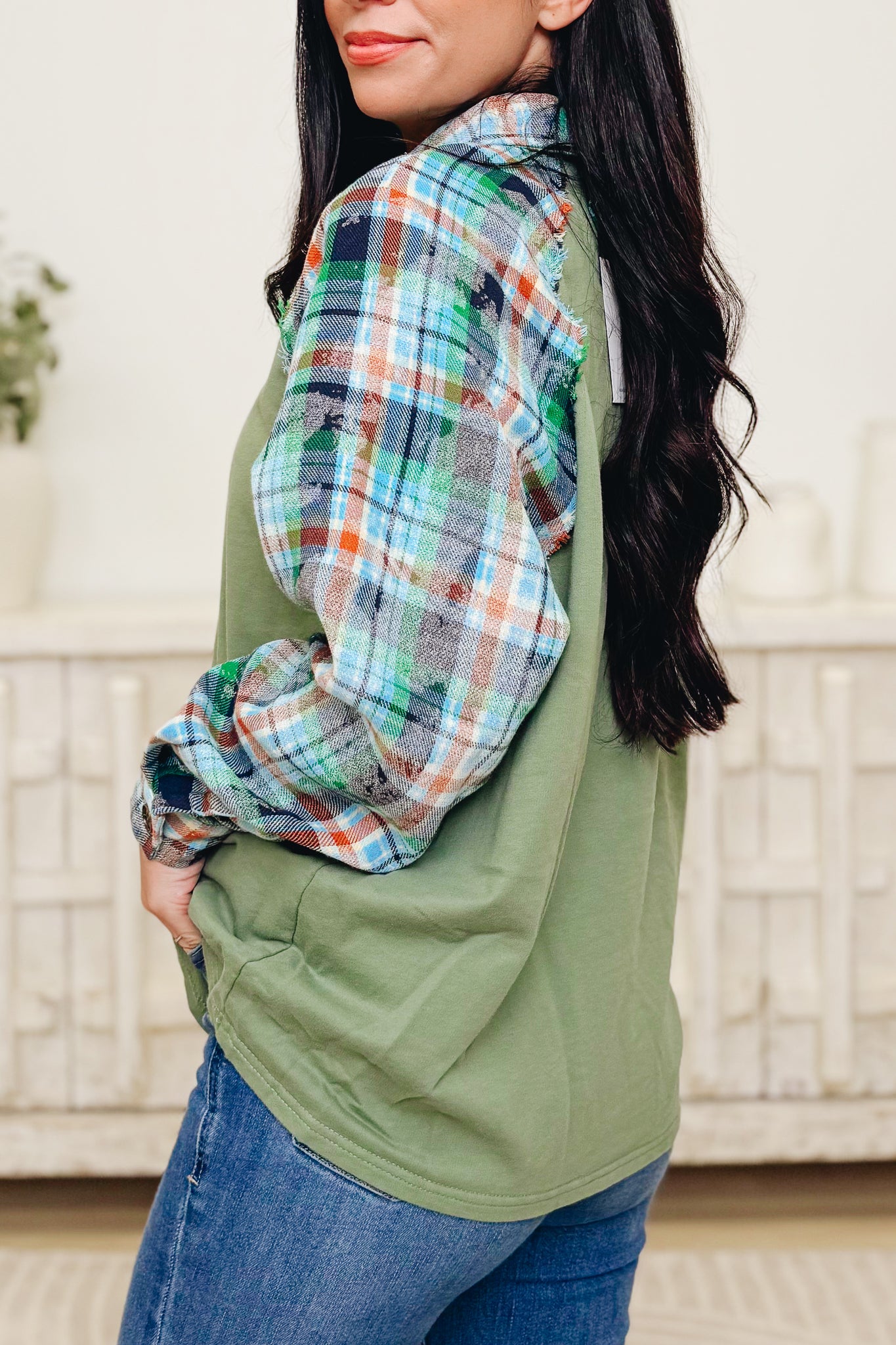 The Autumn Check Top