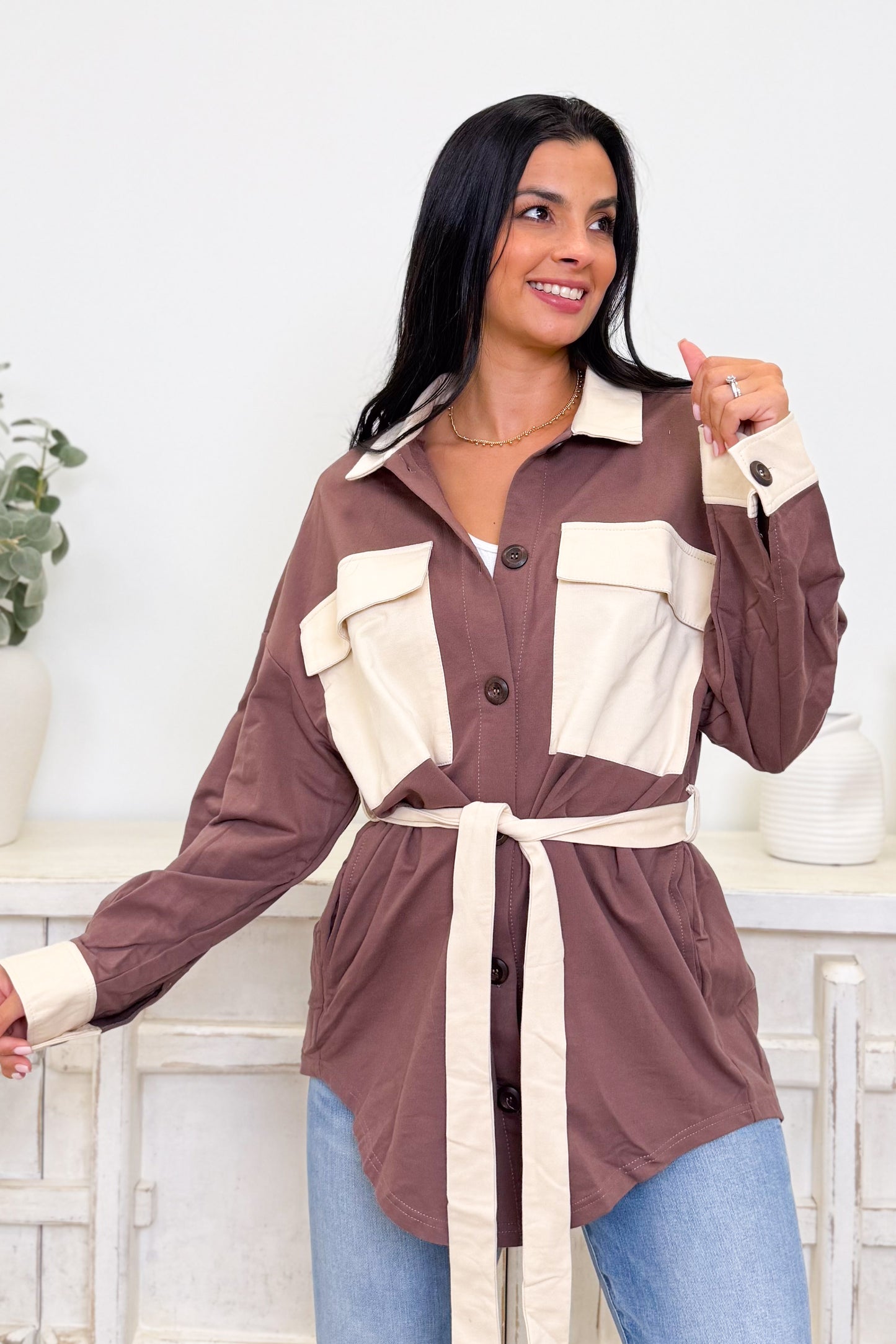 Comfort In Growing Shacket - 2 Colors!