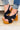 Jungle Platform Block Heel Sandals - Black Nubuck