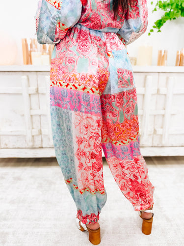 Hip & Humble Joggers - Pink Multi