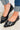 Rivets Pointed Toe Mary Jane Flats - Black