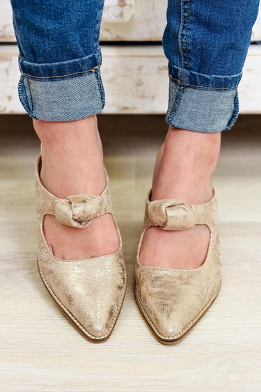 Corky's Knot Gonna Happen Heeled Mule - Gold