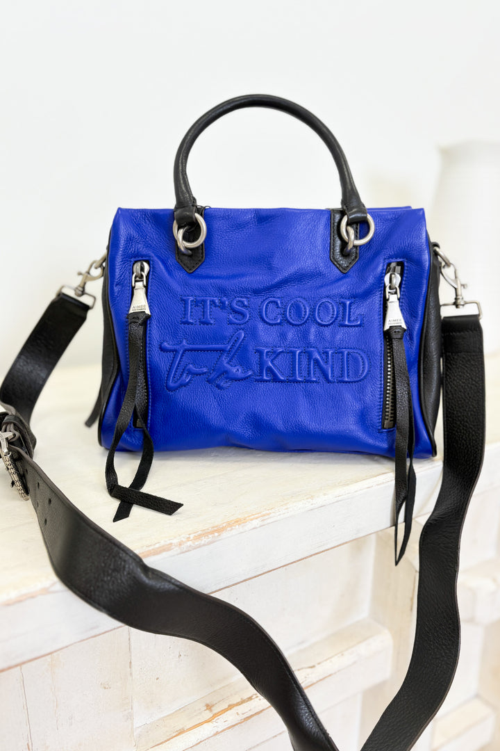 Fairest Of Them All Triple Entry Satchel - Cobalt