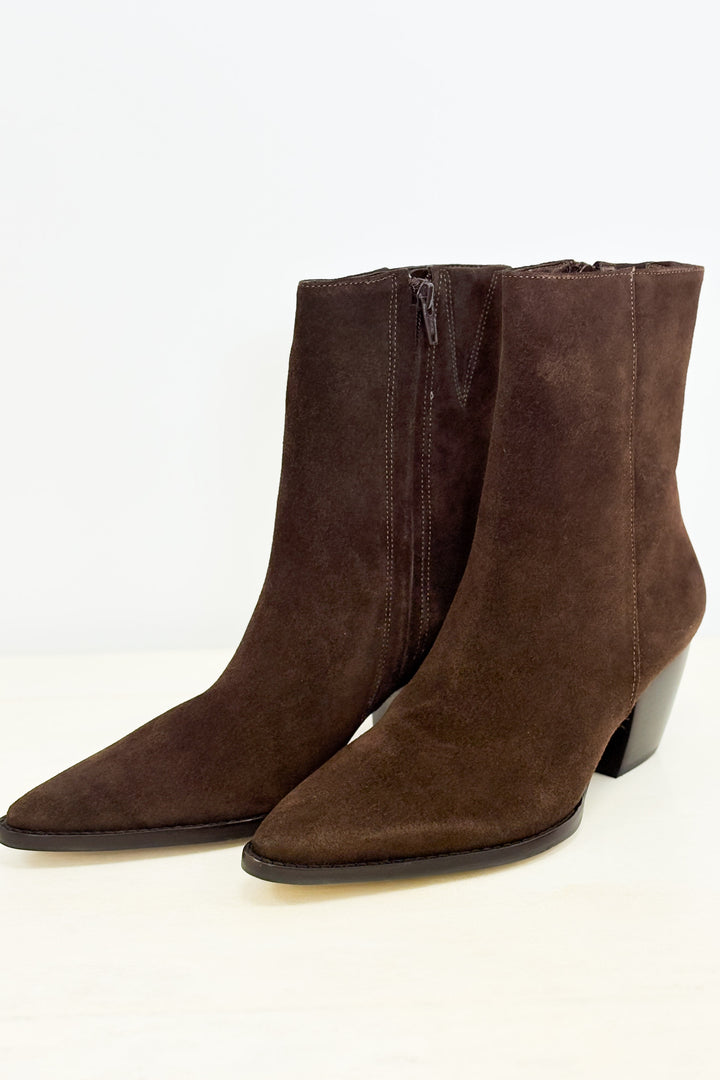 Caty Anklet Booties - Choco