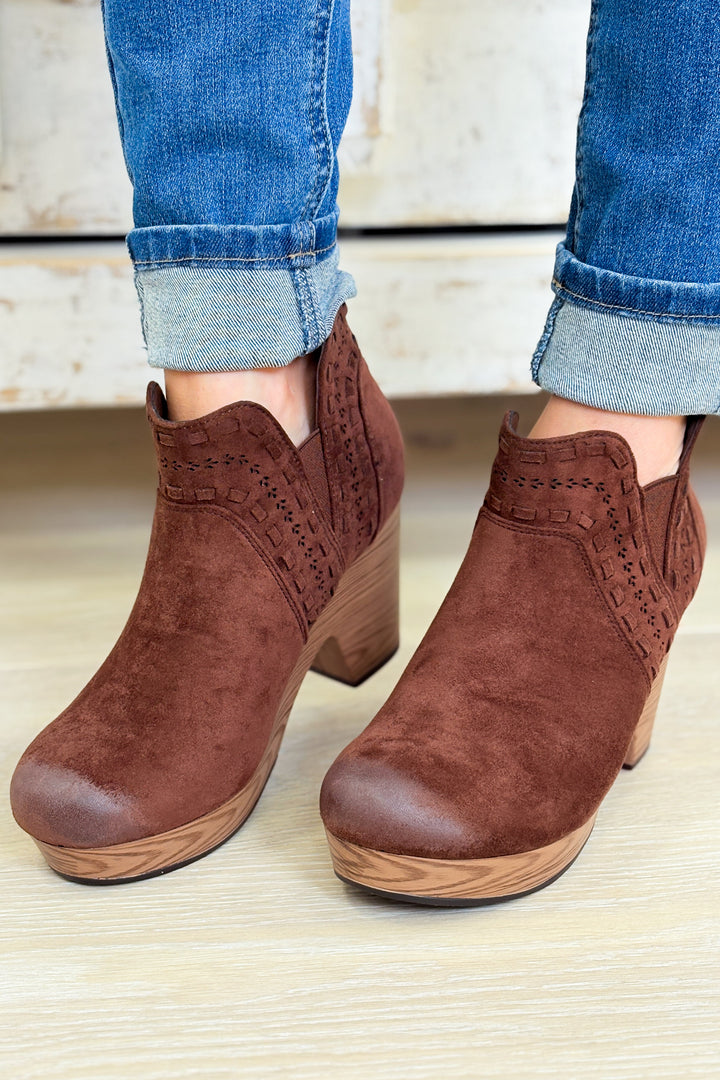 Pam Heeled Booties - Brown