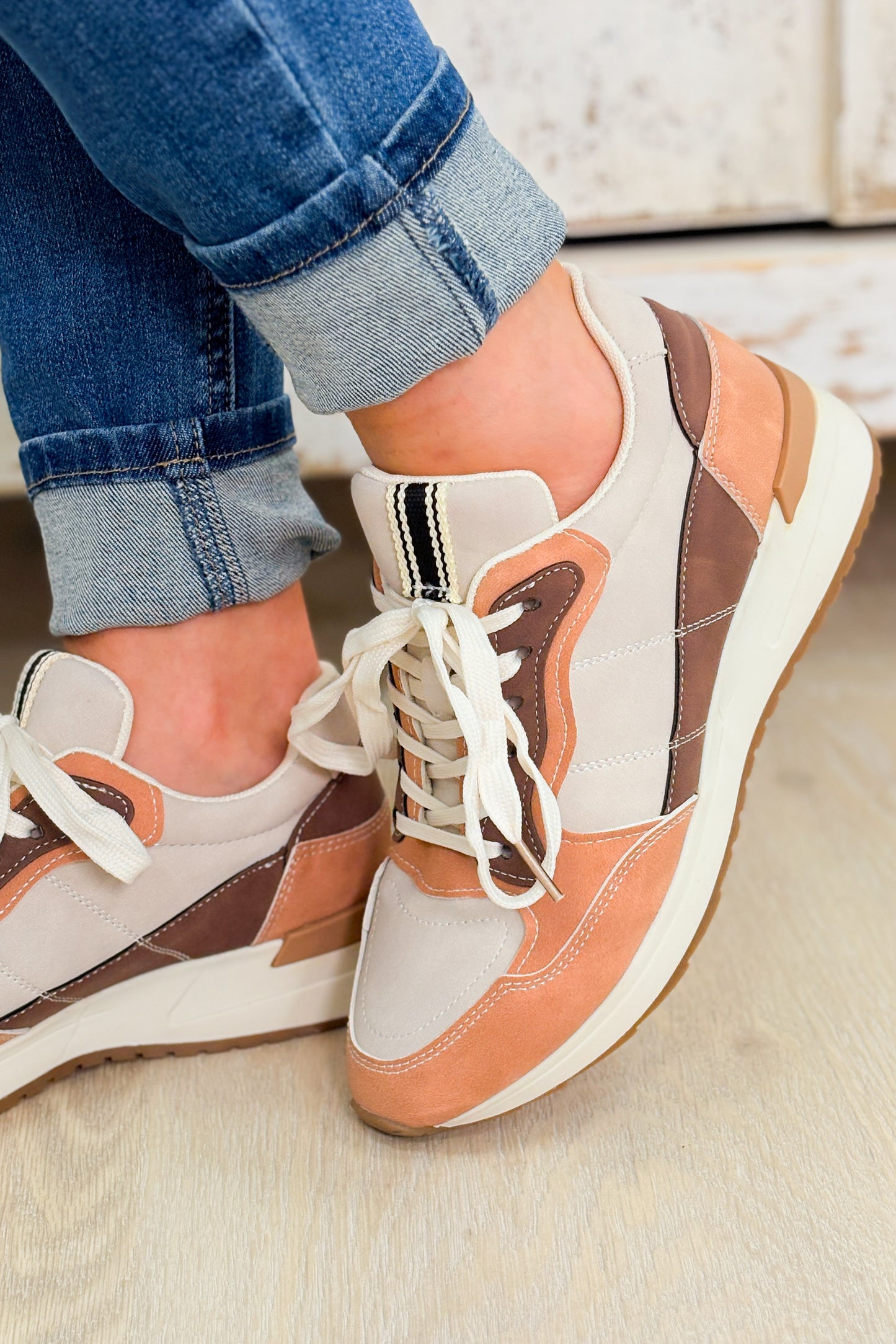 Tag Sneakers - Dusty Rose