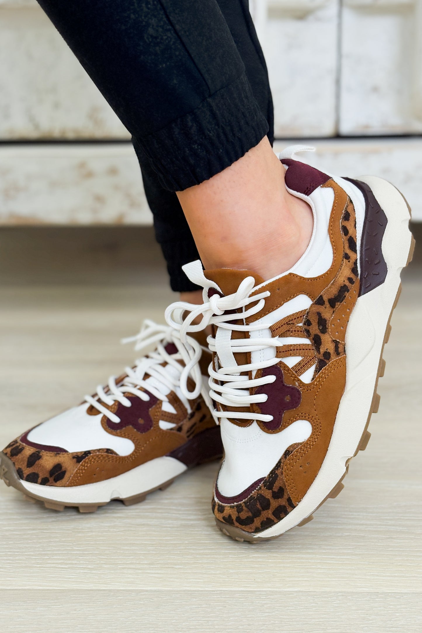 MIA Field Sneakers - Leopard Cognac