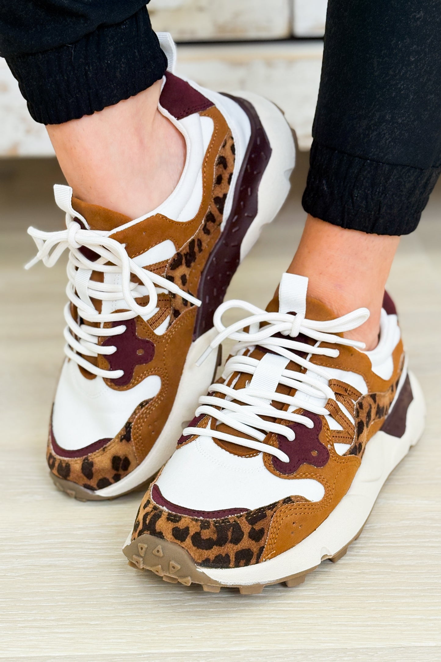 MIA Field Sneakers - Leopard Cognac