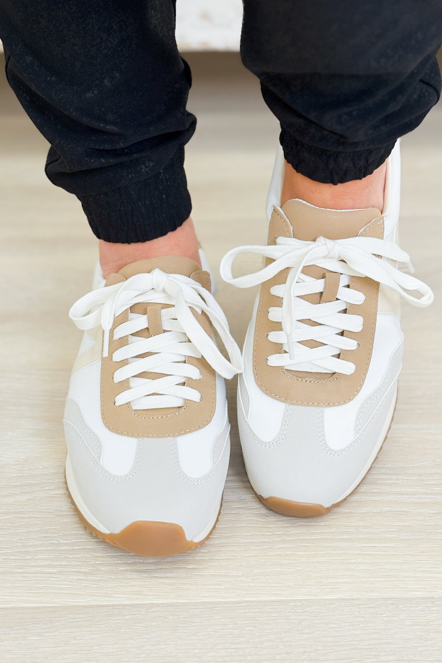 MIA Rafa Sneakers - Cement Beige Ivory White