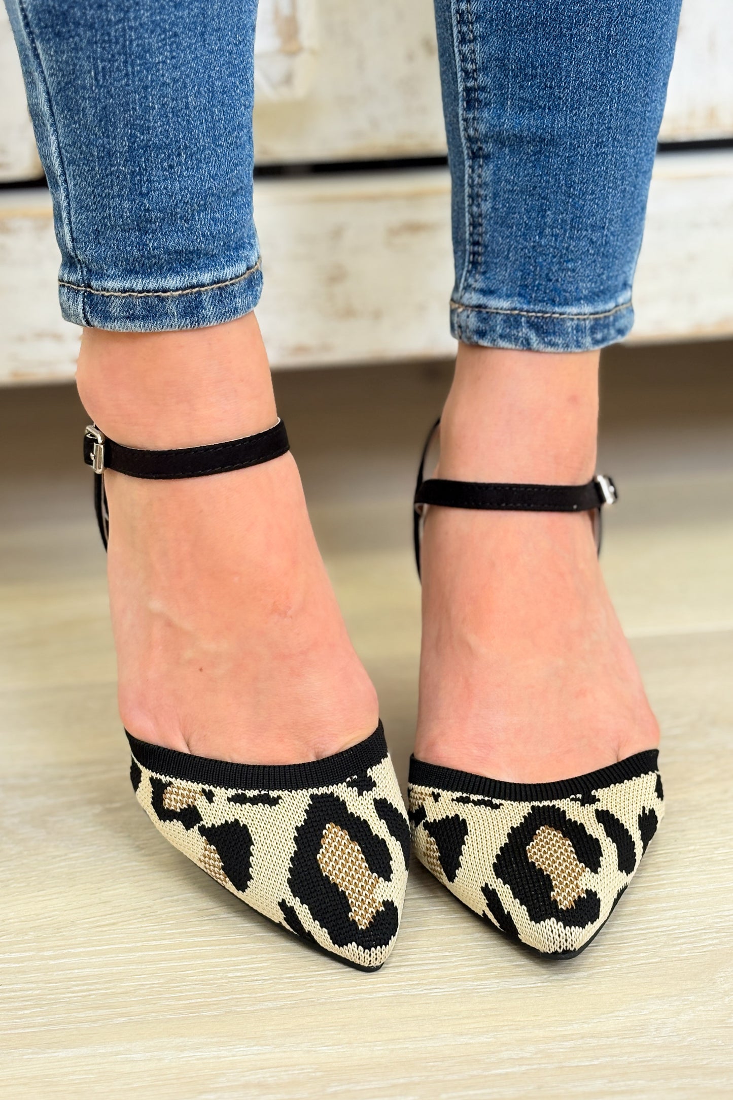 MIA Sanna Knit Heels - Leopard
