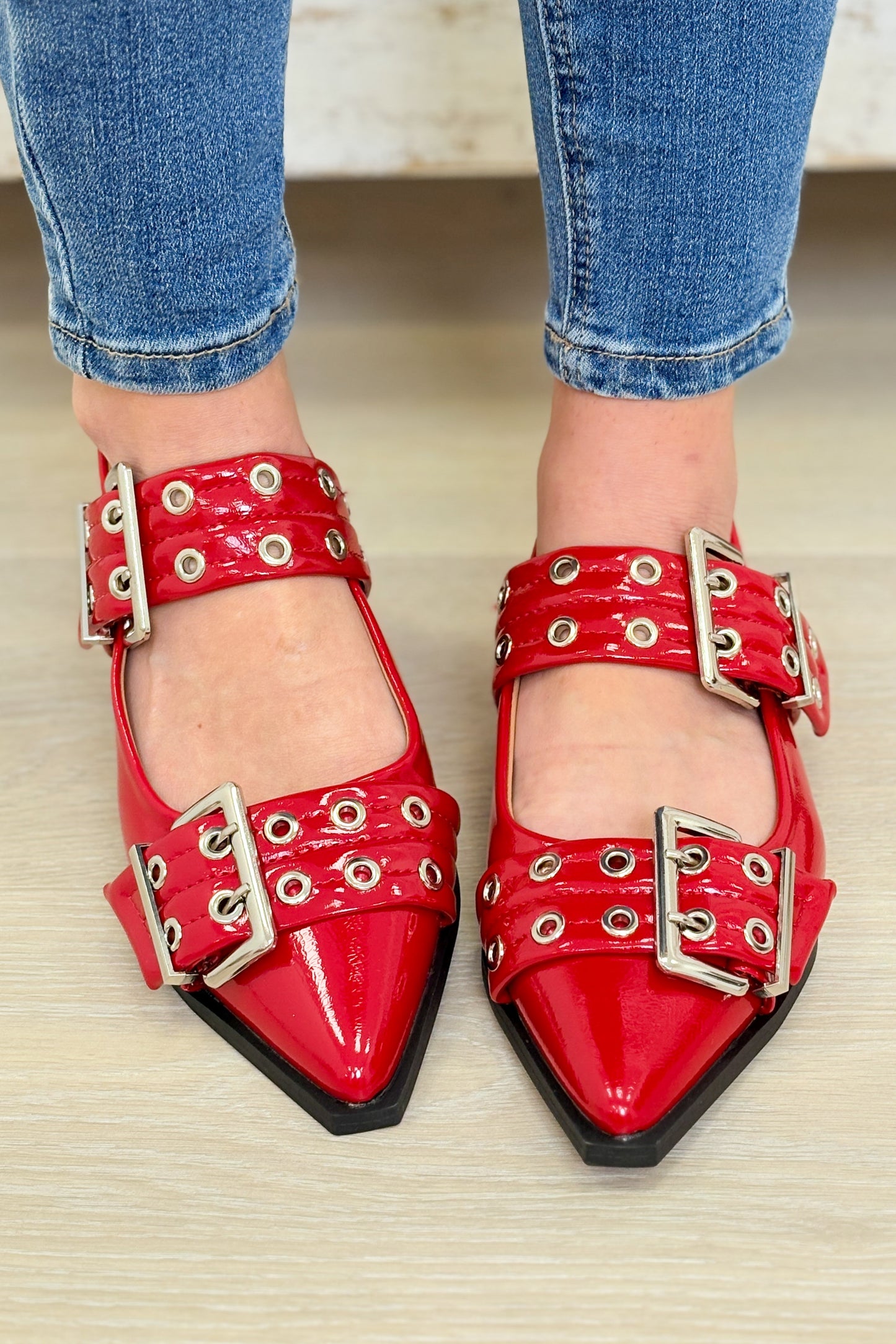 Bel Air Chic Pointed Grommet Flats - Multiple Colors!