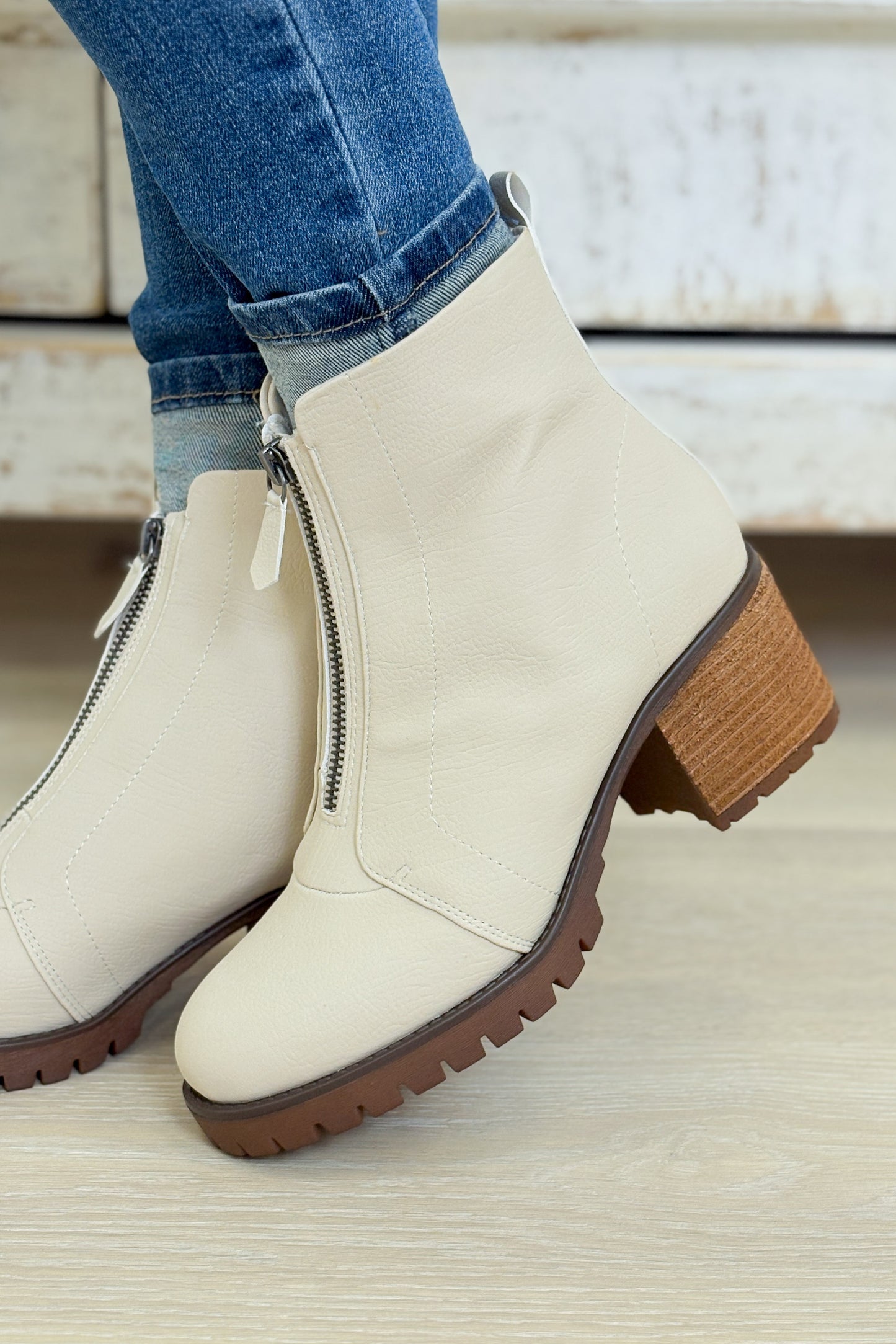 MIA Fabiola Booties - Seashell
