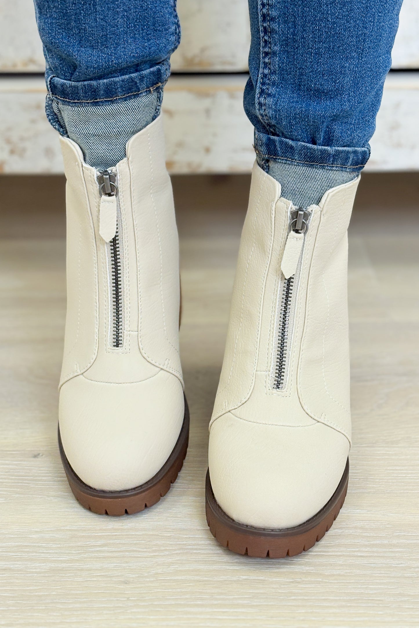 MIA Fabiola Booties - Seashell