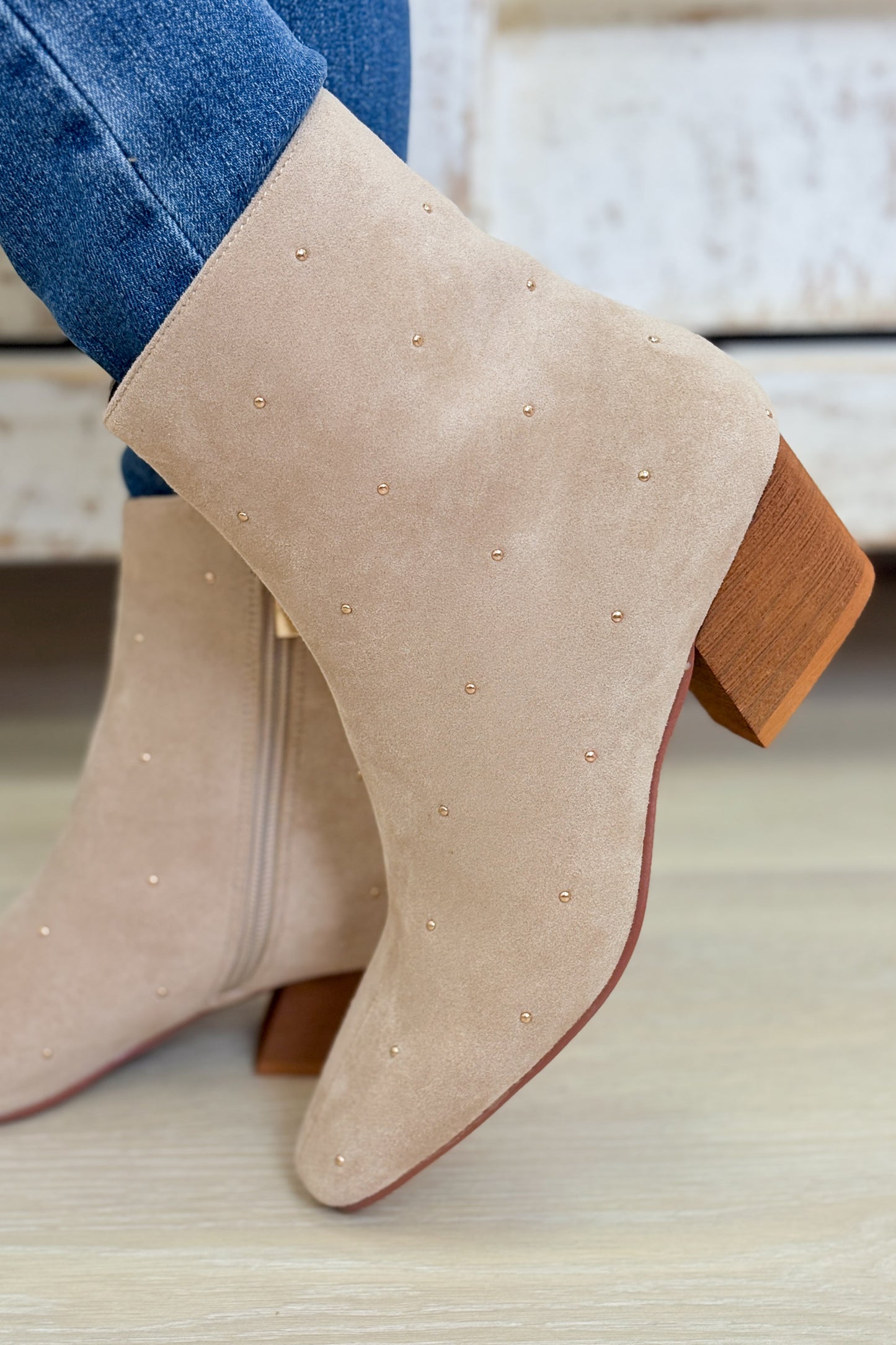 Corky's Such A Tease Boots - Sand Faux Suede