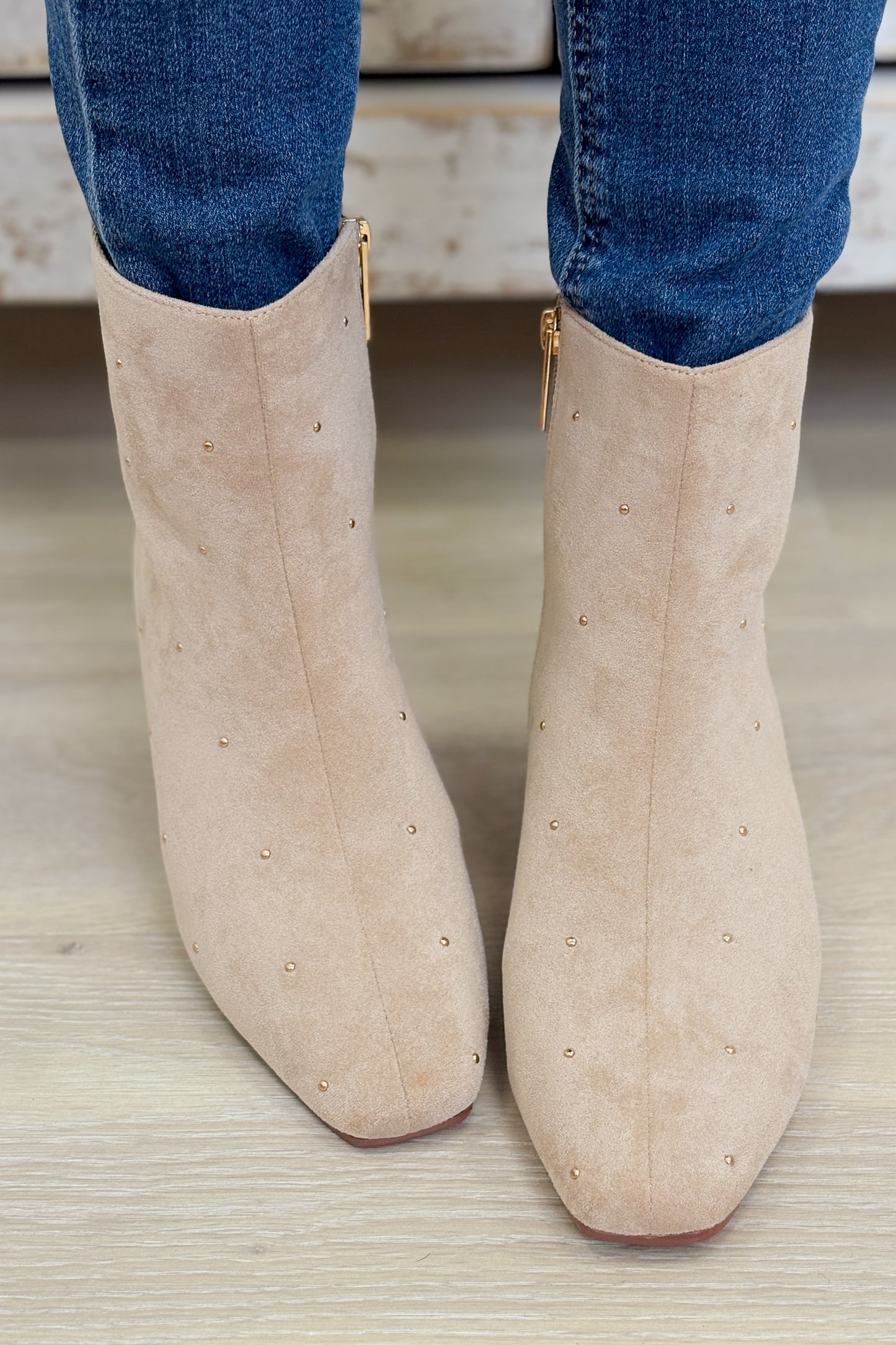 Corky's Such A Tease Boots - Sand Faux Suede