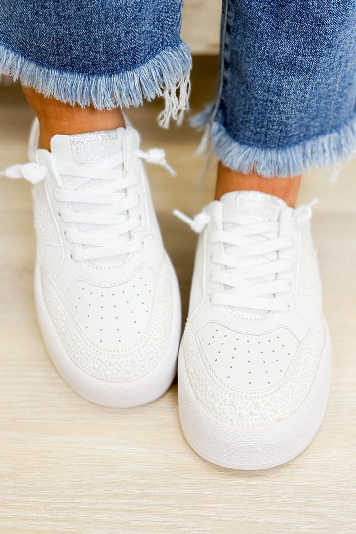 Vintage Havana Val Platform Sneakers - White Pearl