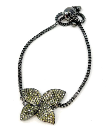 Orchid Bracelet Gunmetal - 4 Colors!